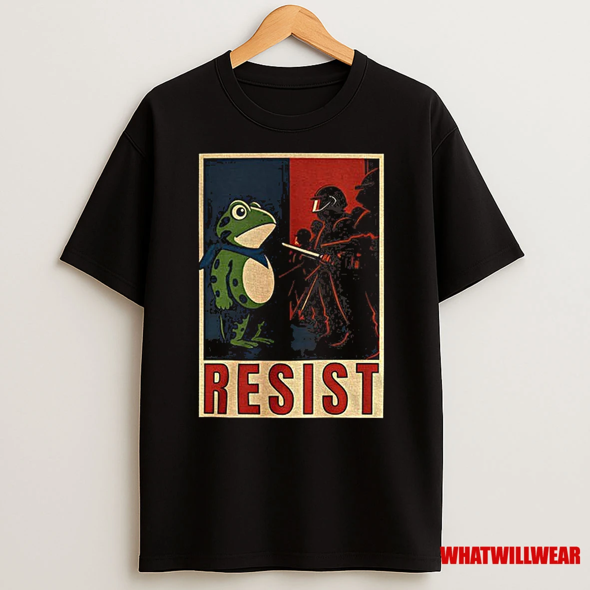 Portland Frog Resist Antifa 2025 Political Shirts