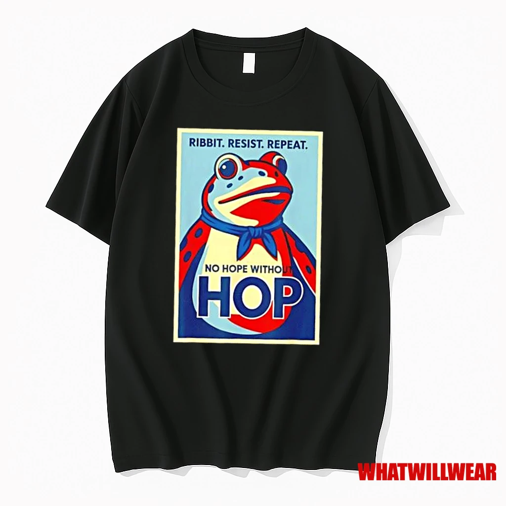 Portland Frog Ribbit Resist Repeat No Hope Without Hop Shirts