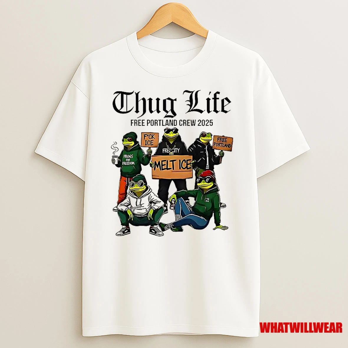 Portland Frog Thug Life Shirts