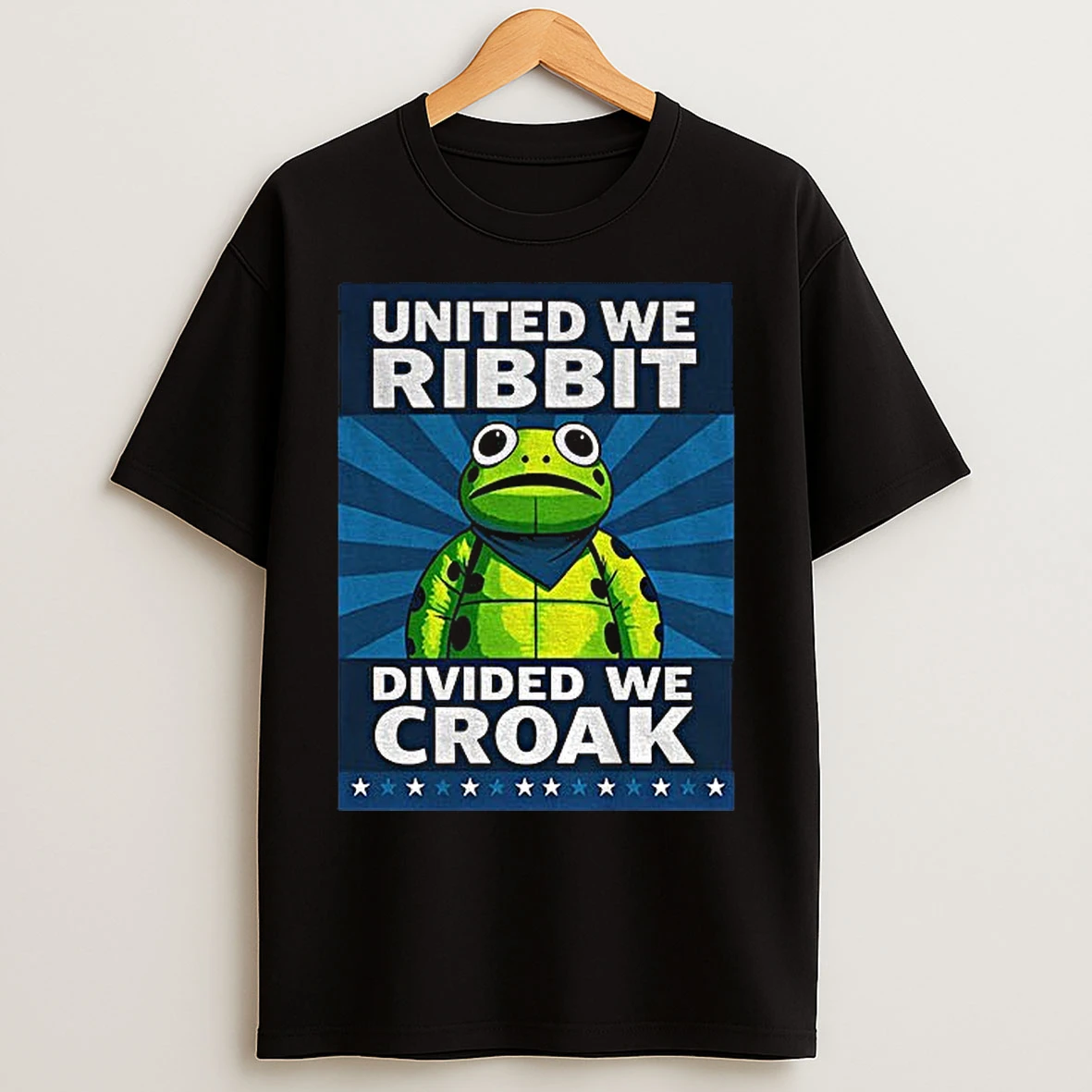 Portland Frog United We Ribbit Divided We Croak T Shirts