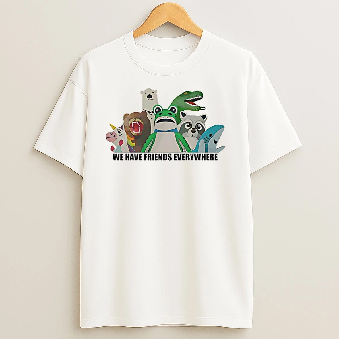Portland Frog We Have Friends Everywhere T Shirts