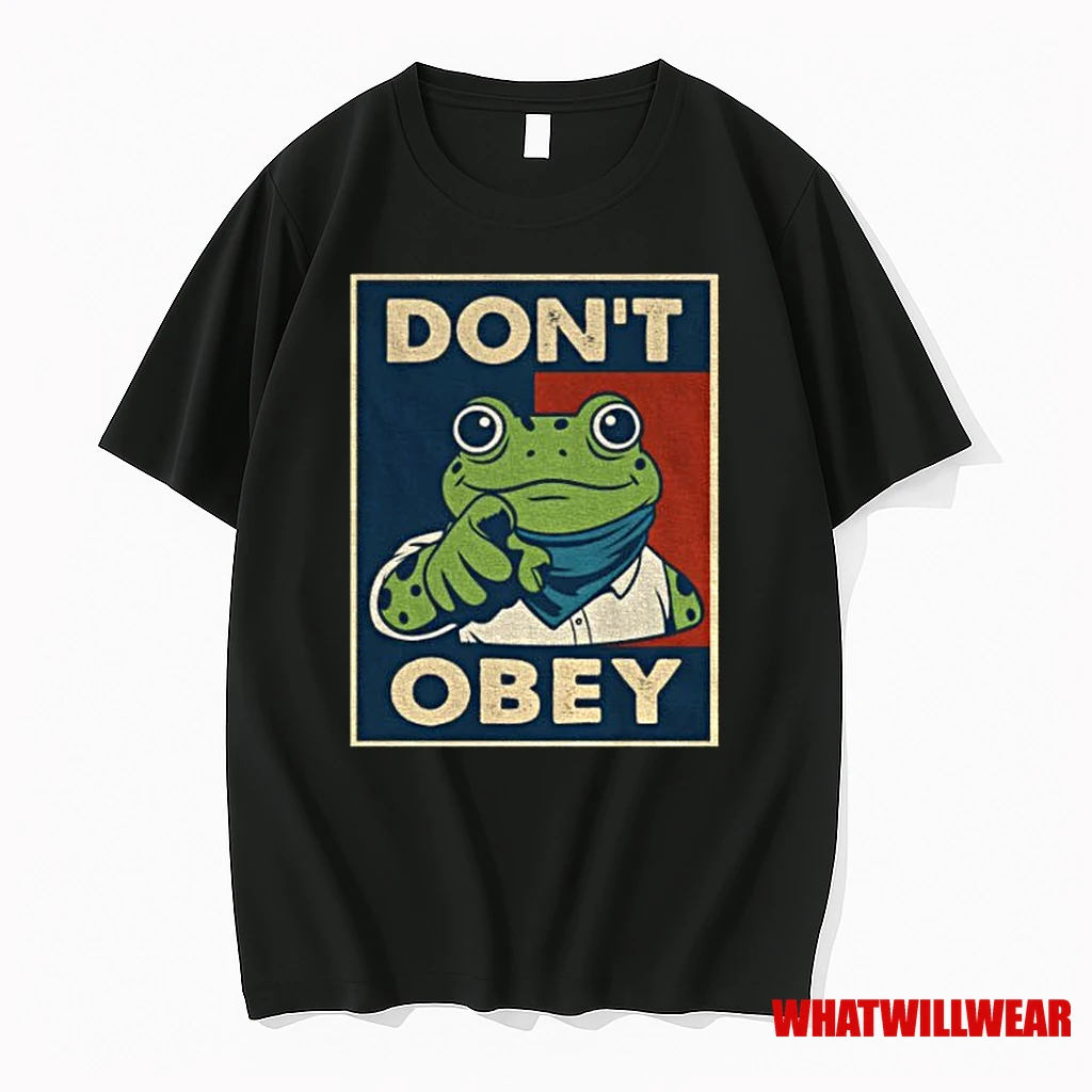 Portland Frog Dont Obey Vintage Shirts