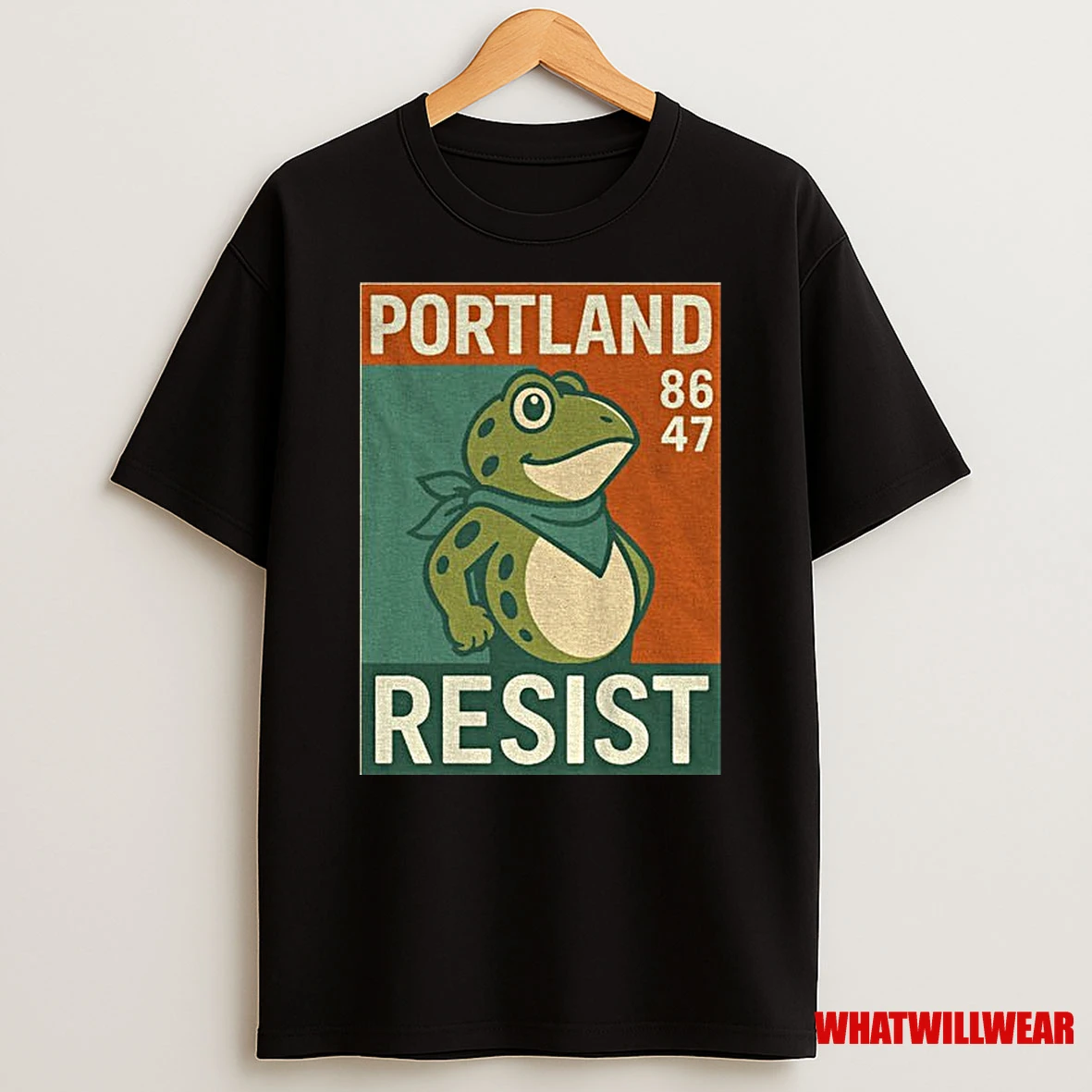 Portland Frog Resist 86 47 Vintage Shirts
