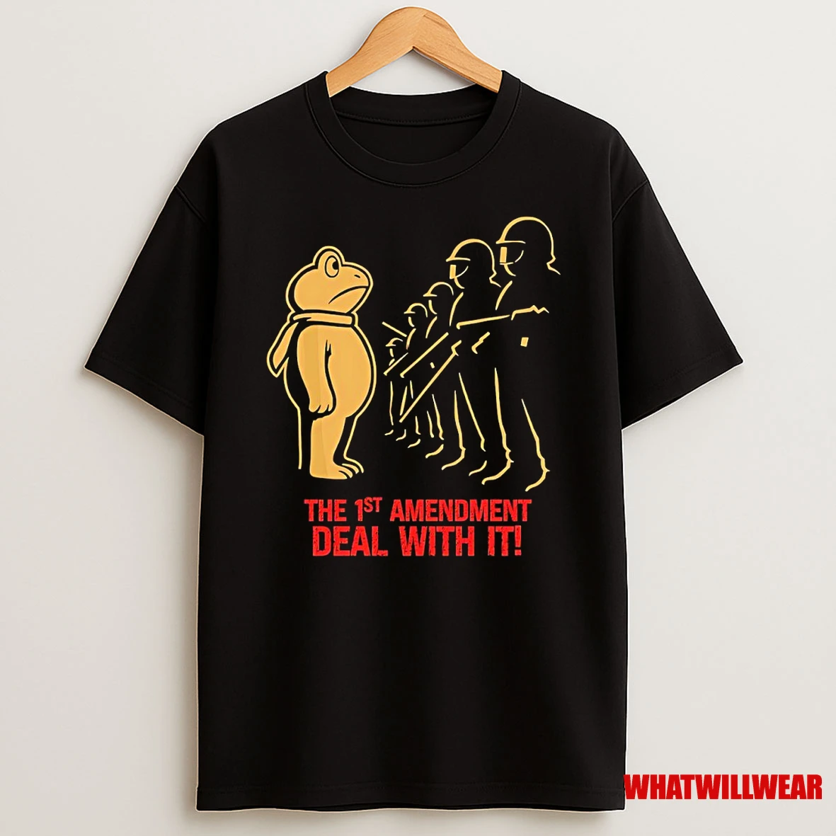 Portland Frog The 1st Amendment Deal With It Shirts