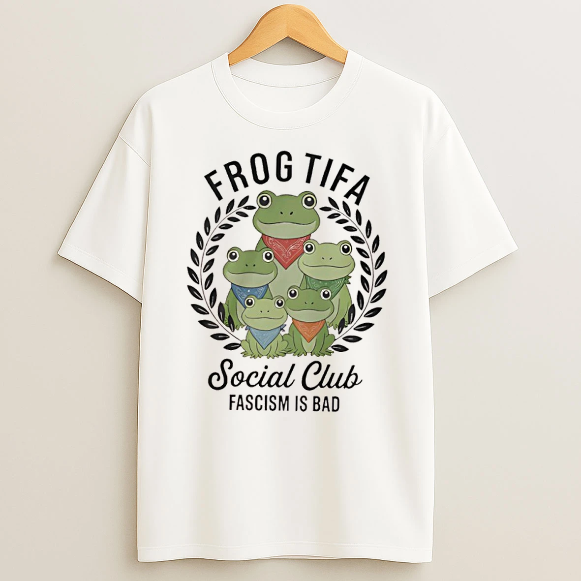 Portland Frog Tifa Social Club Fascism Is Bad Shirts