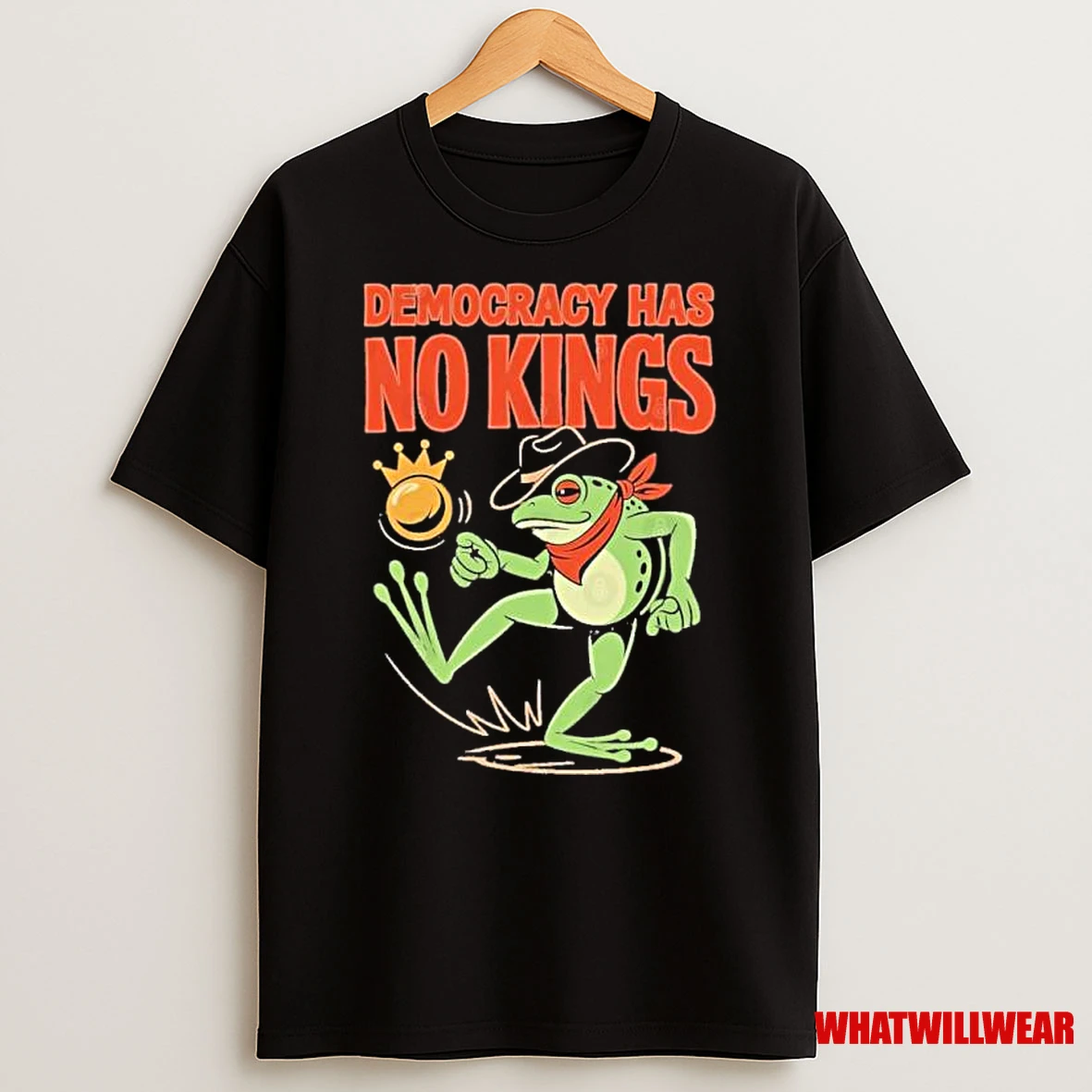 Portland Frogs Democracy Has No Kings Shirts