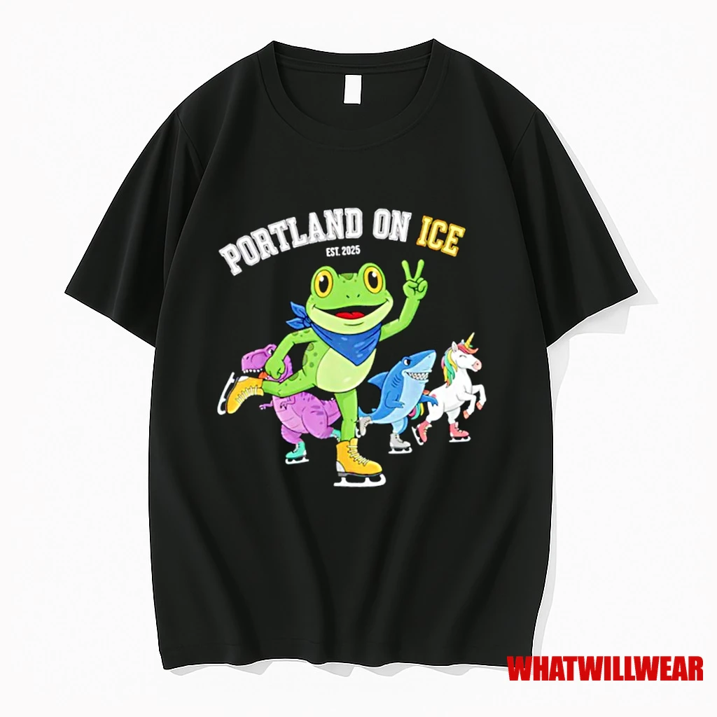 Portland On Ice Portland Frog Protest 2025 Shirts