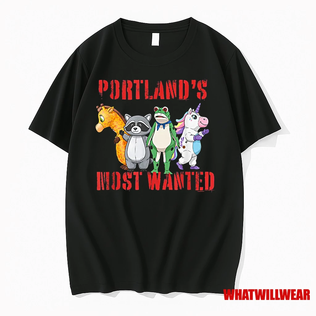 Portland Protest Inflatable Protester Parody Frog Shirts