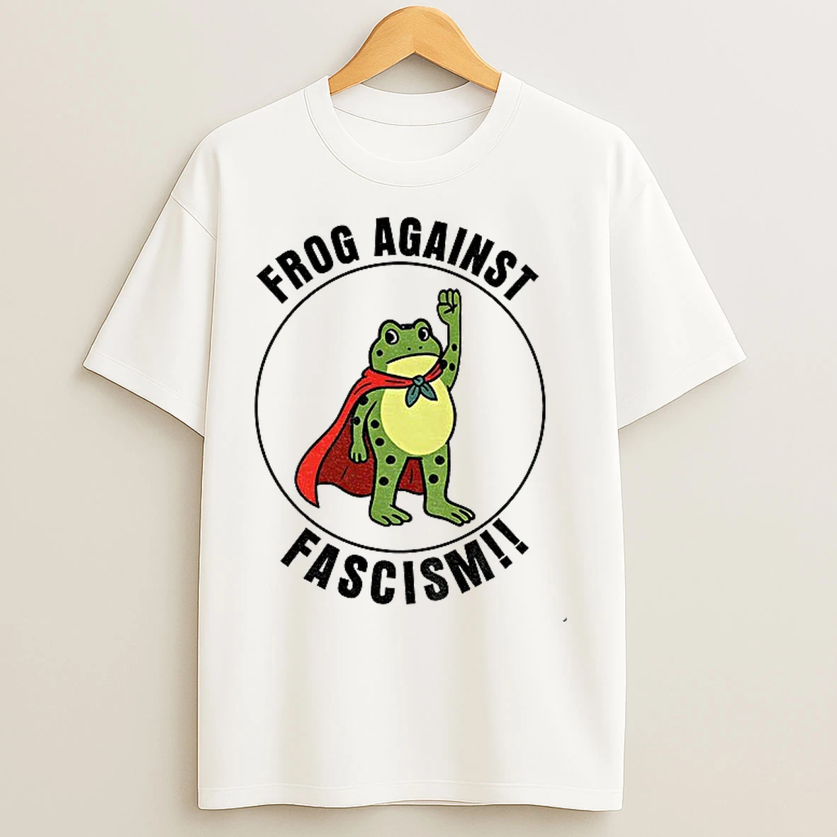 Portland Frog Hero Frog Against Fascism T Shirts