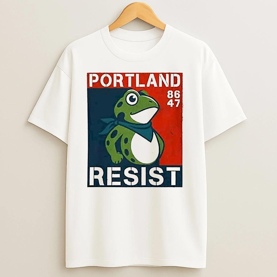 Portland Frog Protest Resist 86 47 T Shirts