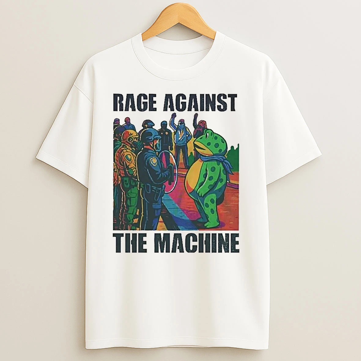 Portland Frog Rage Against The Machine Anti Ice T Shirts