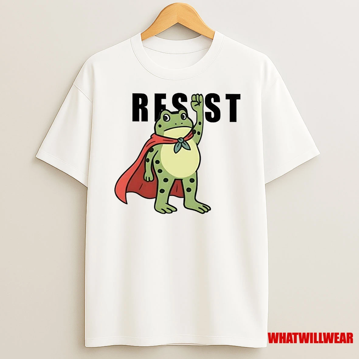 Portland Frog Red Cape Hero Resist Shirts