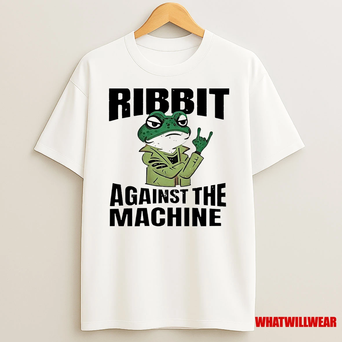Portland Frog Ribbit Against The Machine Shirts