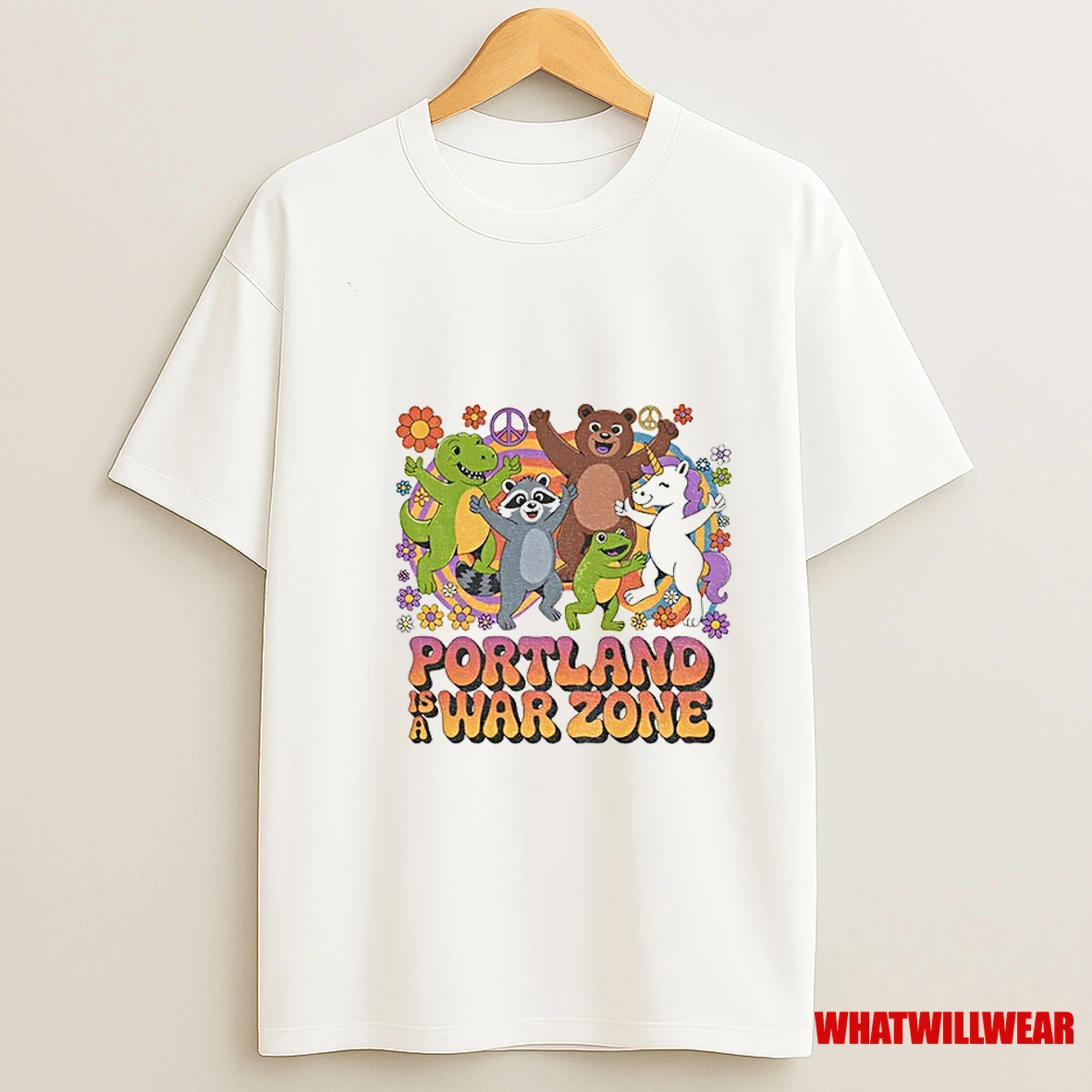 Portland Is A War Zone Resist Animal Dancing Shirts