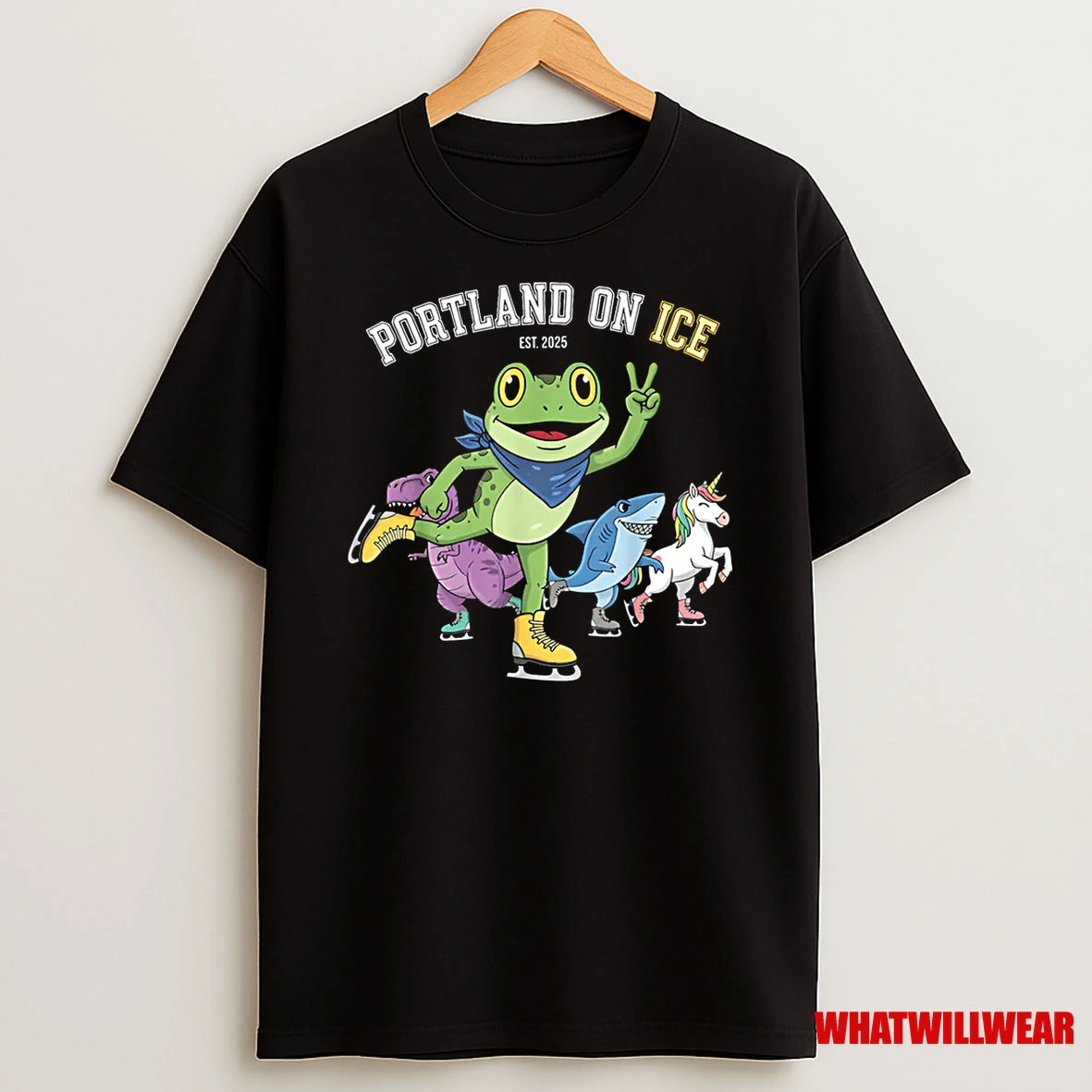 Portland On Ice Portland Frog Protest Shirts