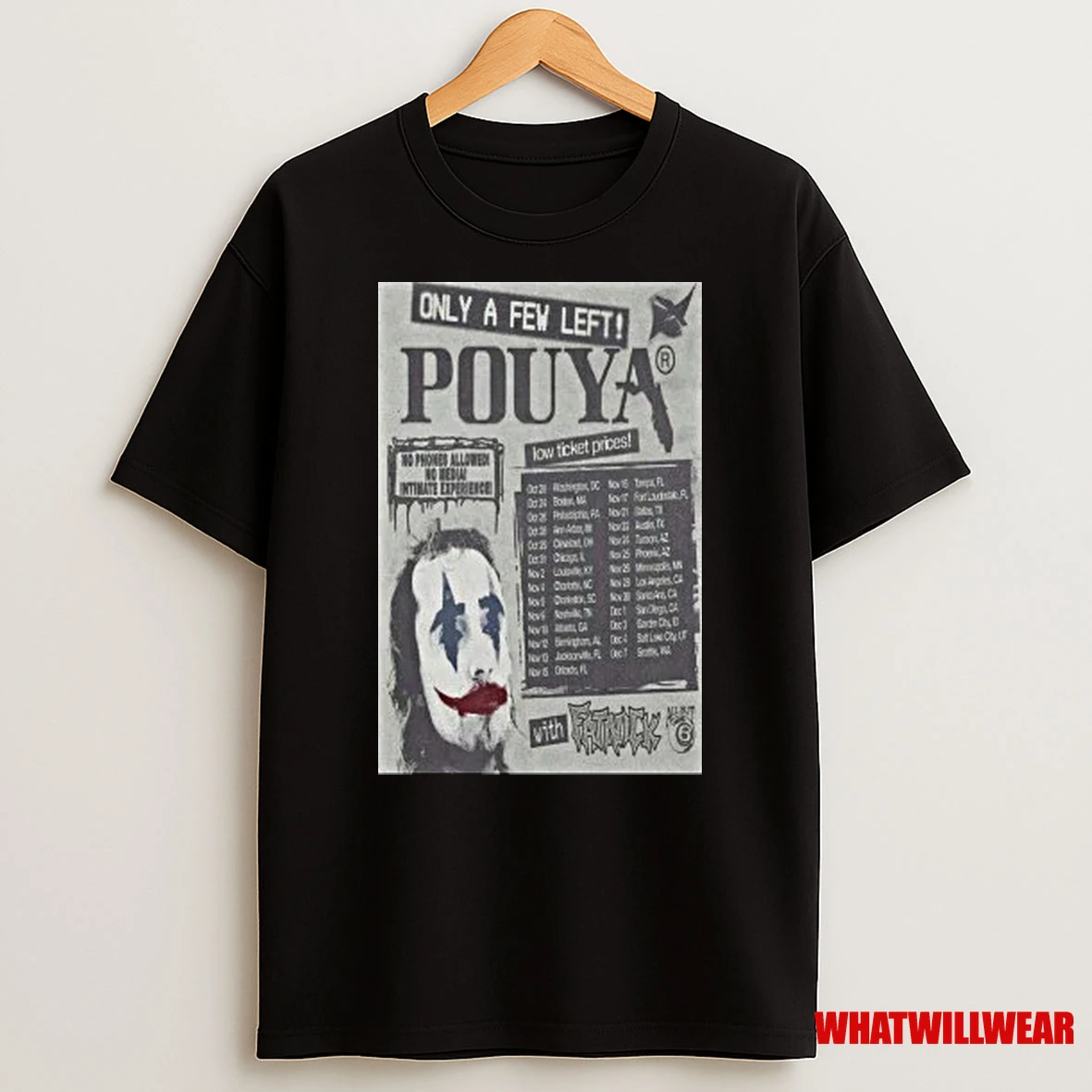 Pouya Only A Few Left 2025 Tour Shirts