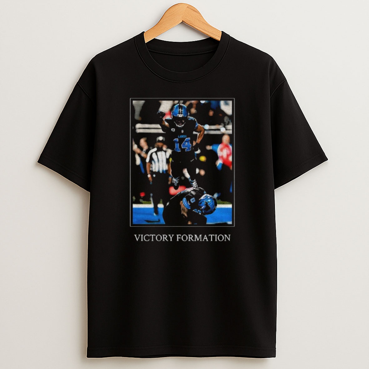 Premium Amon Ra St Brown And Jahmyr Gibbs Spider Man Photo Detroit Lions Victory Formation Sweatshirt Tee