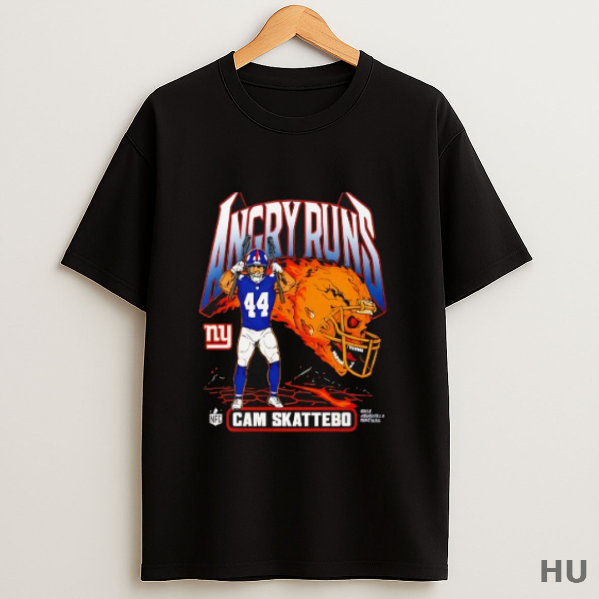 Premium Angry Runs Cam Skattebo New York Giants T Shirt Sweatshirt Tee