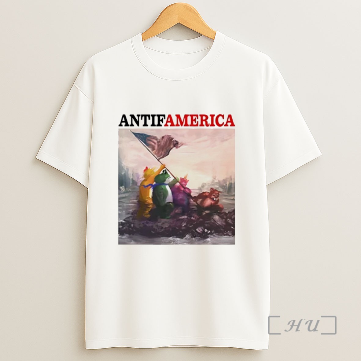 Premium Antifamerica Portland Frog Sweatshirt Tee Shirt