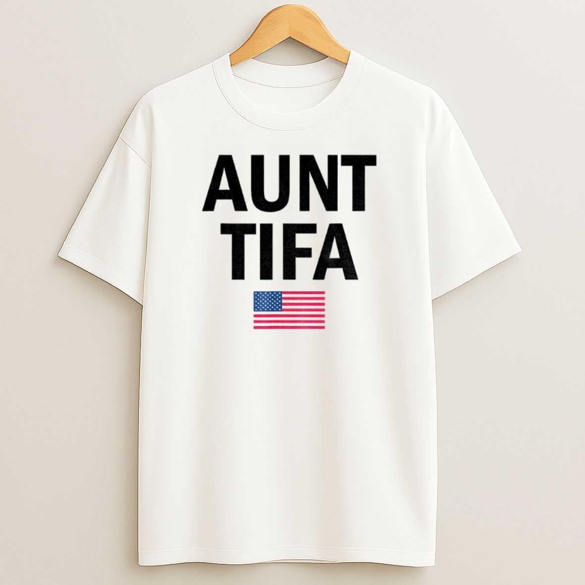 Premium Aunt Tifa Political Parody American Flag Sweatshirt Tee