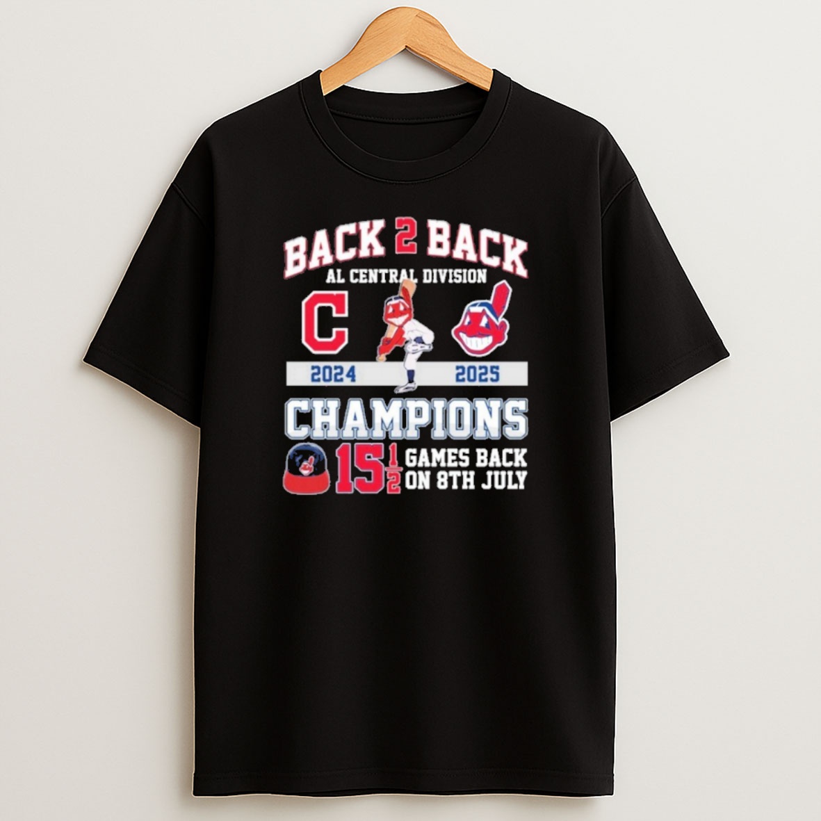 Premium Back 2 Back Al Central Division Champions Cleveland Guardians Mascot Sweatshirt Tee