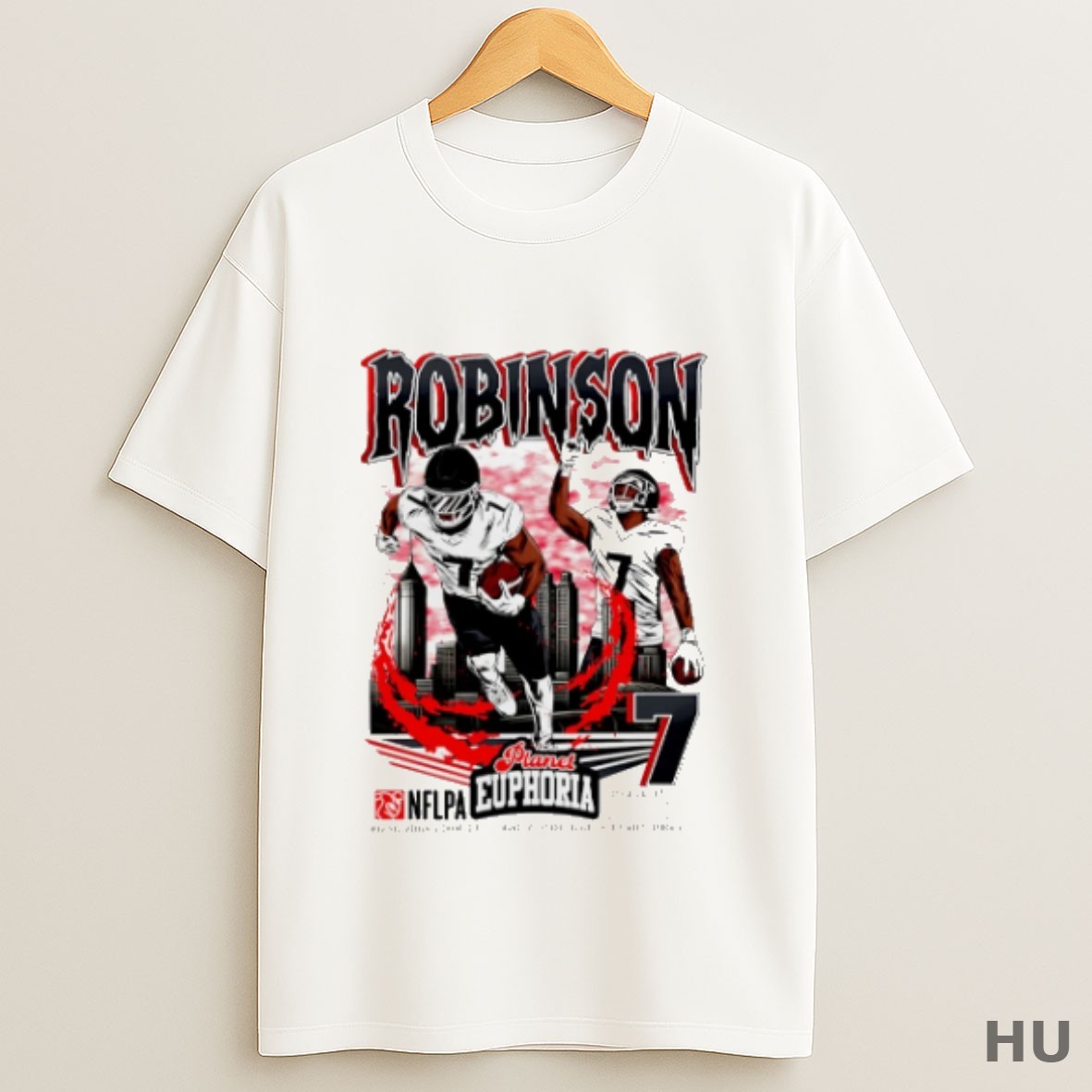 Premium Bijan Robinson Atlanta Falcons Player Comic T Shirt Sweatshirt Tee