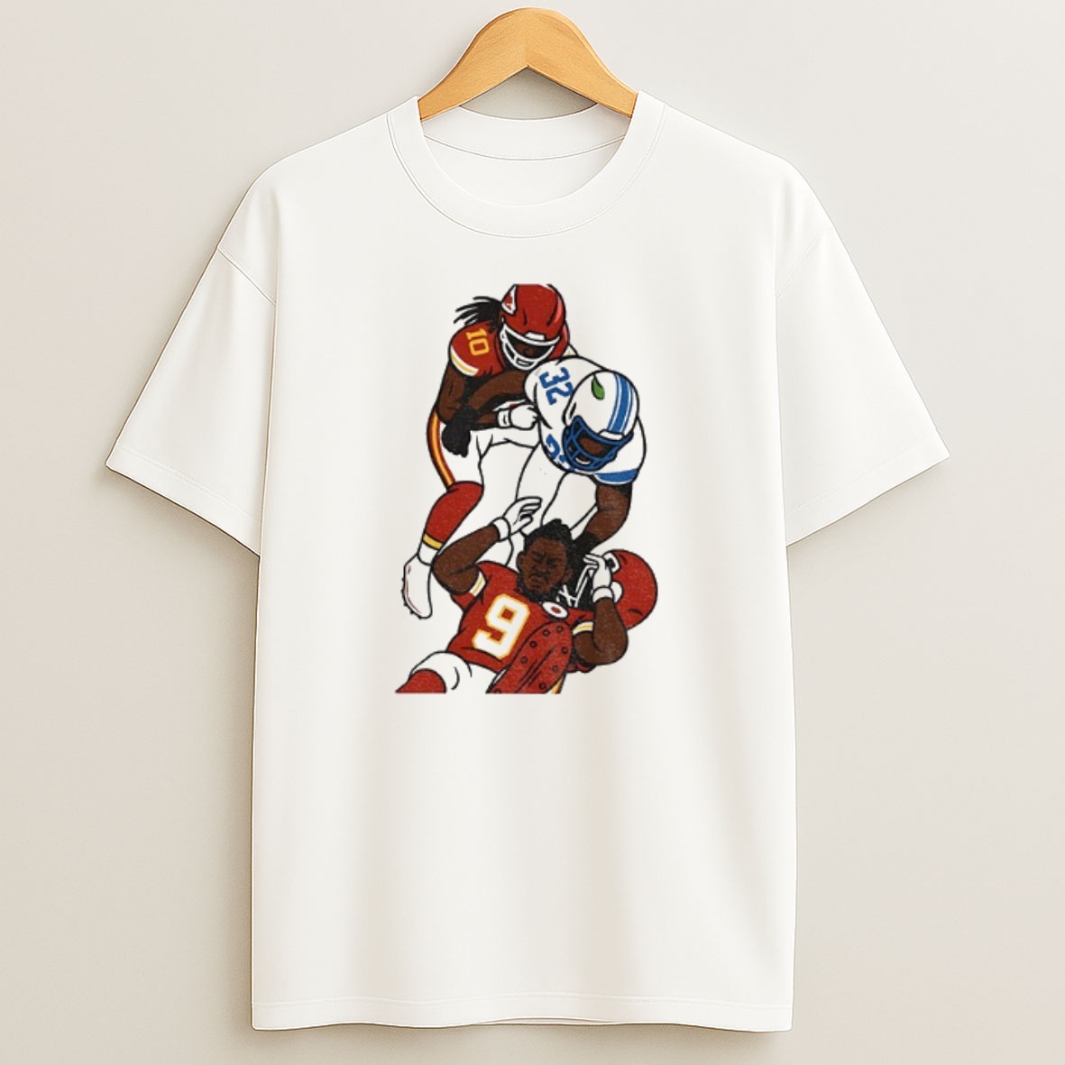 Premium Brian Branch Vs Juju Smith Schuster Detroit Lions Chiefs Sweatshirt Tee