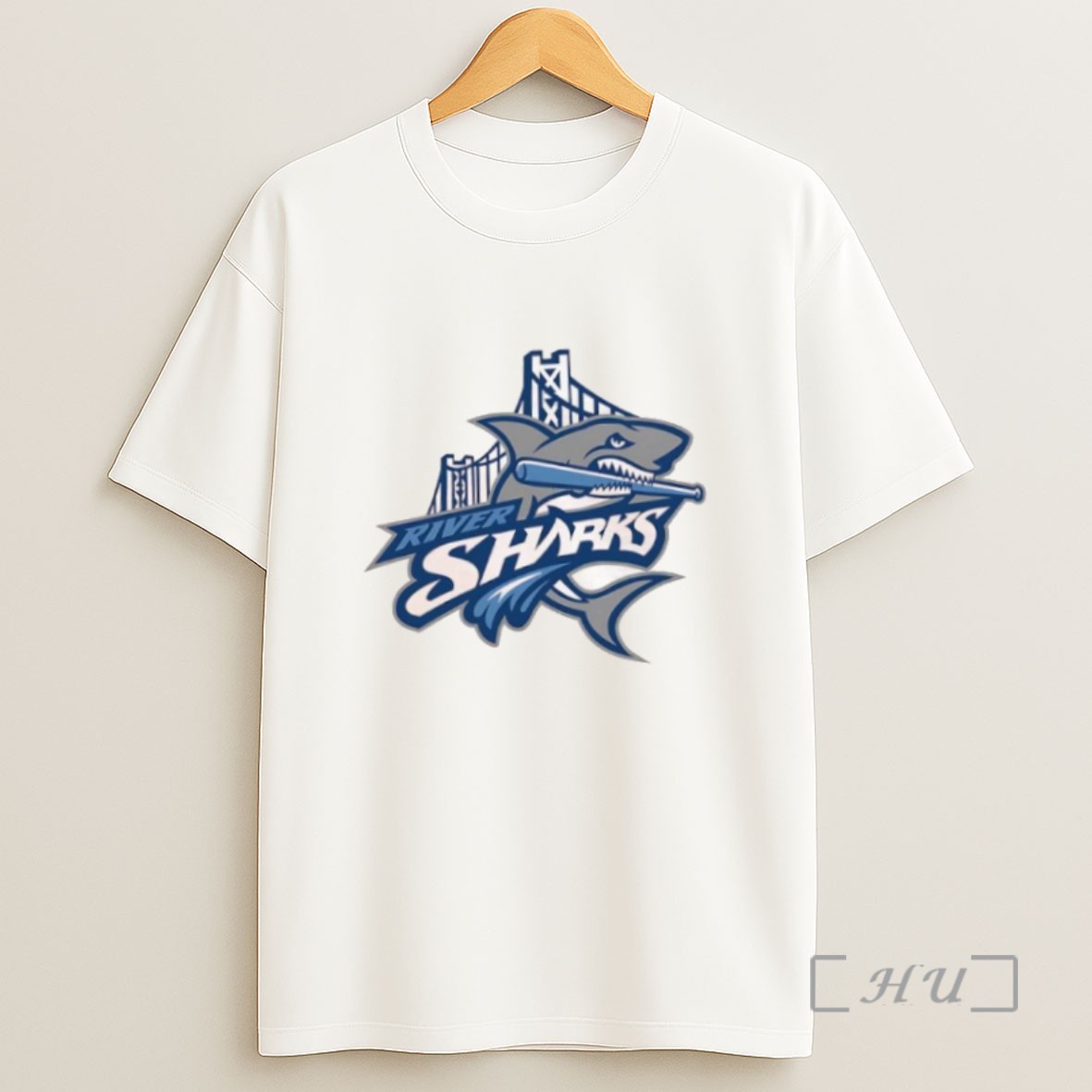Premium Camden Riversharks Logo Sweatshirt Tee Shirt