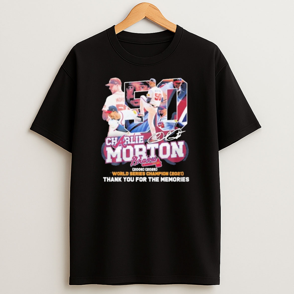 Premium Charlie Morton World Series Champions 2021 Thank You For The Memories Sweatshirt Tee