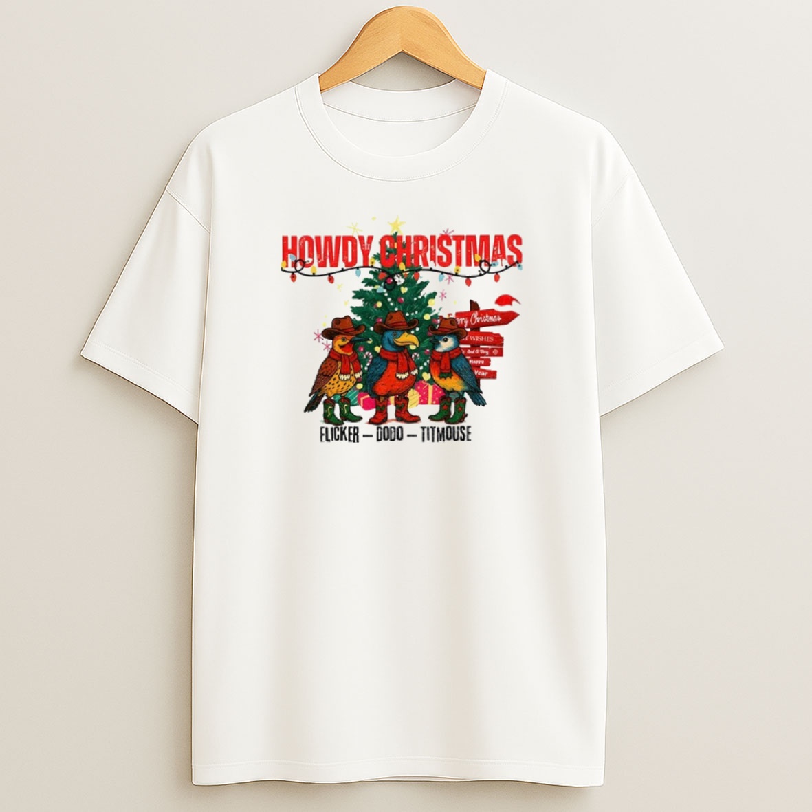 Premium Christmas Fdt Bird Anti Trump Holiday Season Flicker Dodo Titmouse Sweatshirt Tee