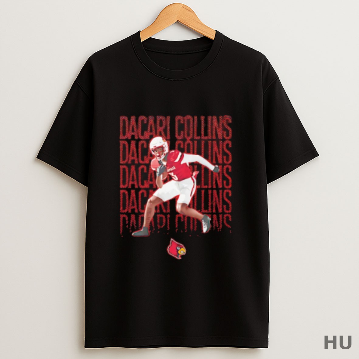 Premium Dacari Collins Louisville Cardinals Illustrated T Shirt Sweatshirt Tee