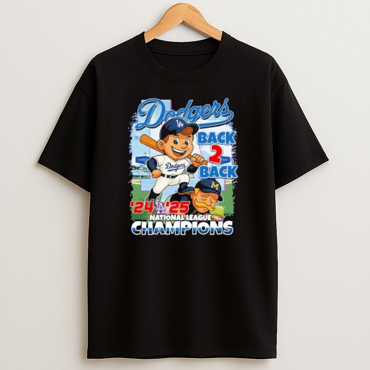 Premium Dodgers Back 2 Back 24 25 National League Champions Sweatshirt Tee
