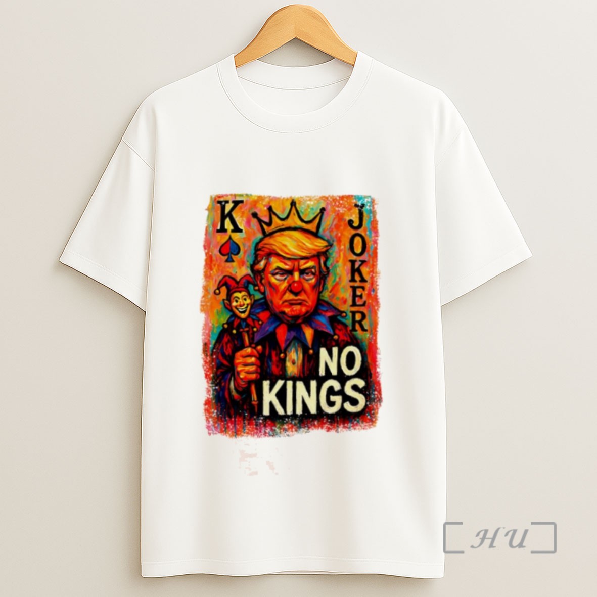 Premium Donald Trump As K Joker No Kings Card Sweatshirt Tee Shirt