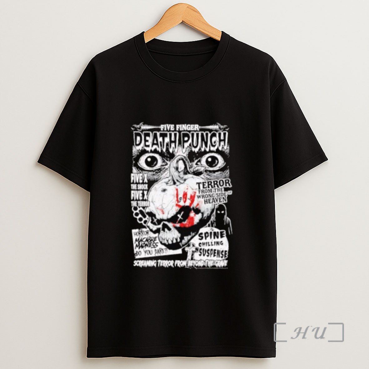 Premium Five Finger Death Punch X The Terror Halloween 2025 Screaming Terror From Beyond The Grave Sweatshirt Tee Shirt