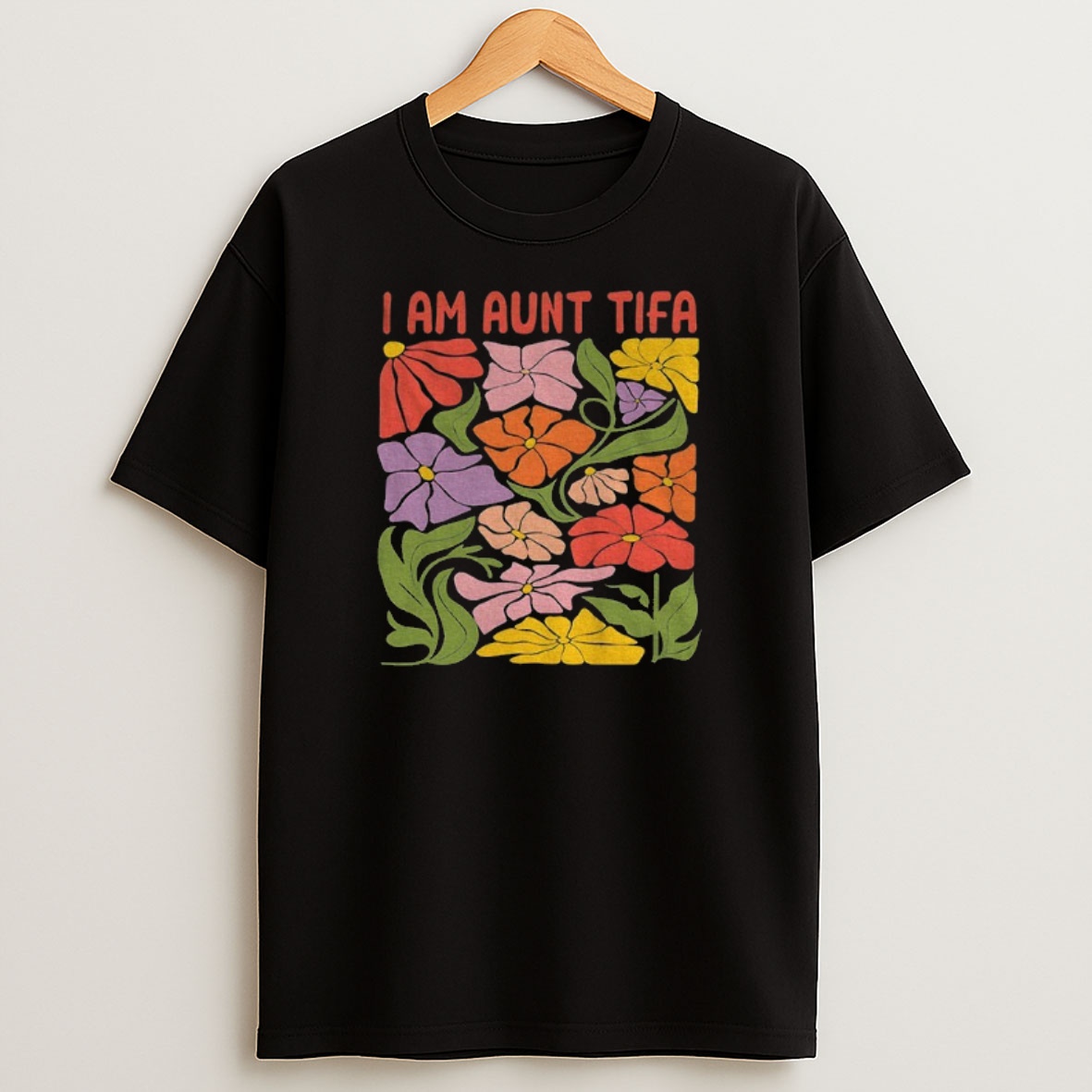 Premium Floral I Am Aunt Tifa Sweatshirt Tee