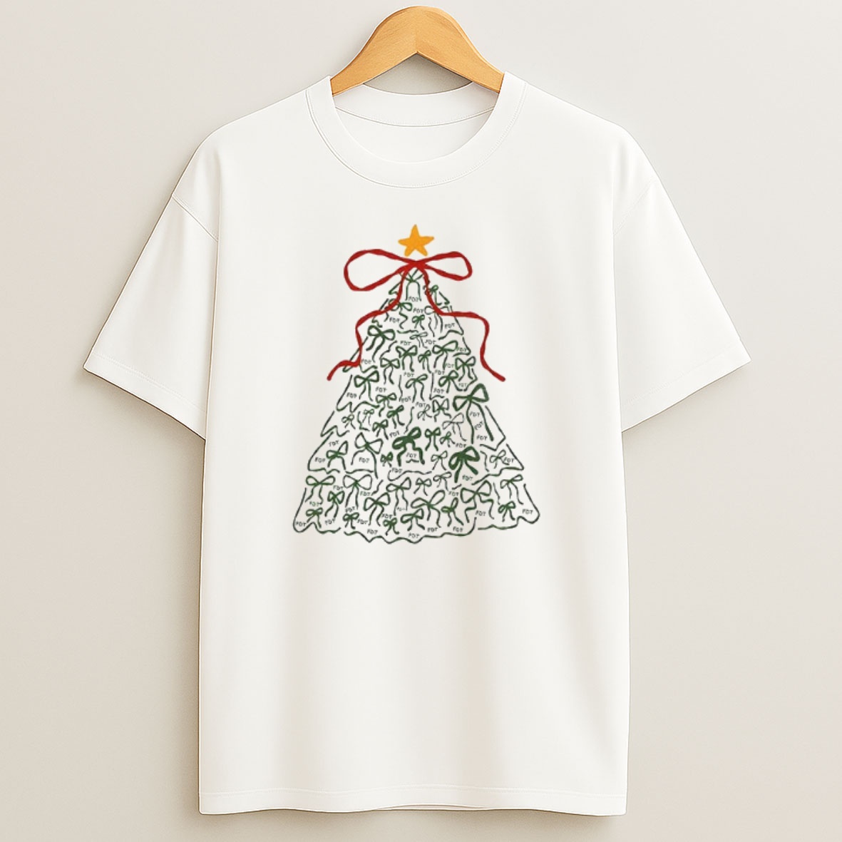 Premium Funny Christmas Tree Bow Fdt Political Humor Anti Trump Sweatshirt Tee