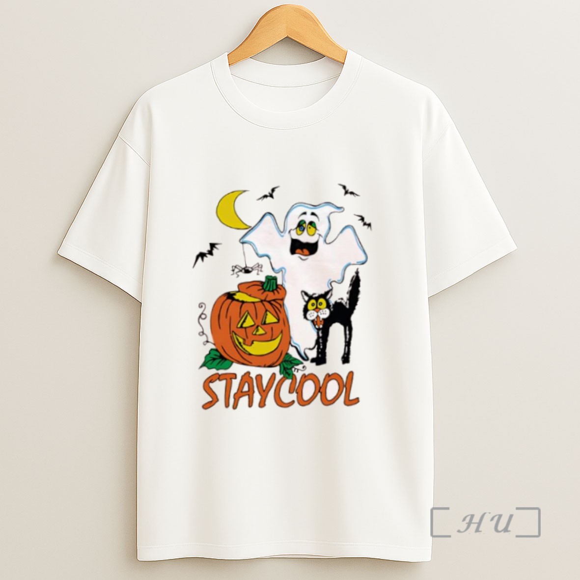 Premium Halloween Items Ghost Pumpkin Black Cat Staycool Sweatshirt Tee Shirt