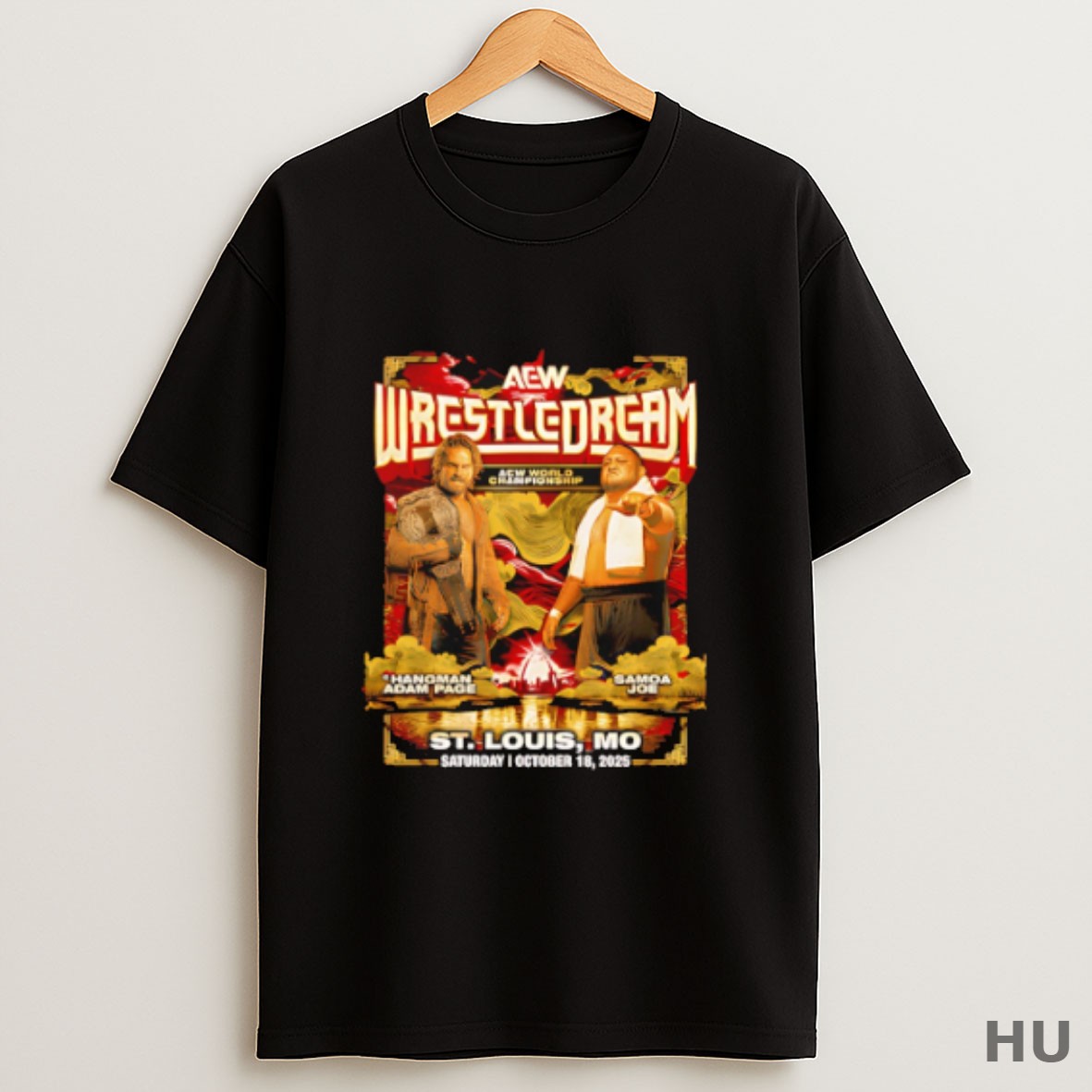 Premium Hangman Adam Page Vs Samoa Joe Aew Wrestledream 2025 Matchup T Shirt Sweatshirt Tee