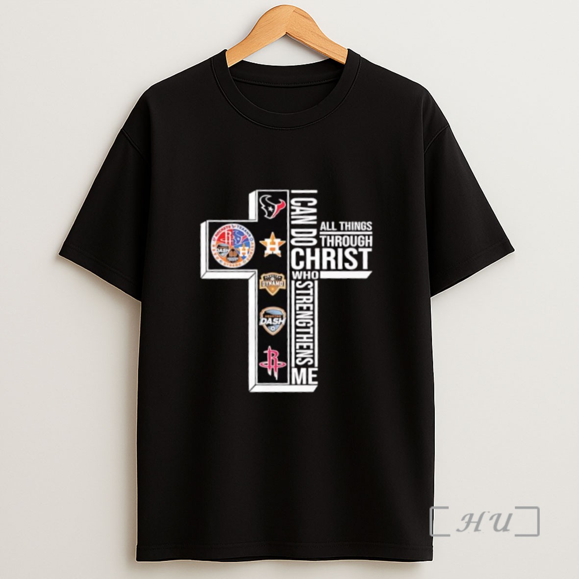 Premium Houston Astros Texans Dynamo Rockets I Can Do All Things Through Christ Who Strengthens Me Sweatshirt Tee Shirt
