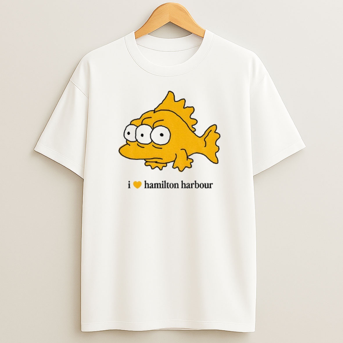 Premium I Love Hamilton Harbour Orange Fish Sweatshirt Tee