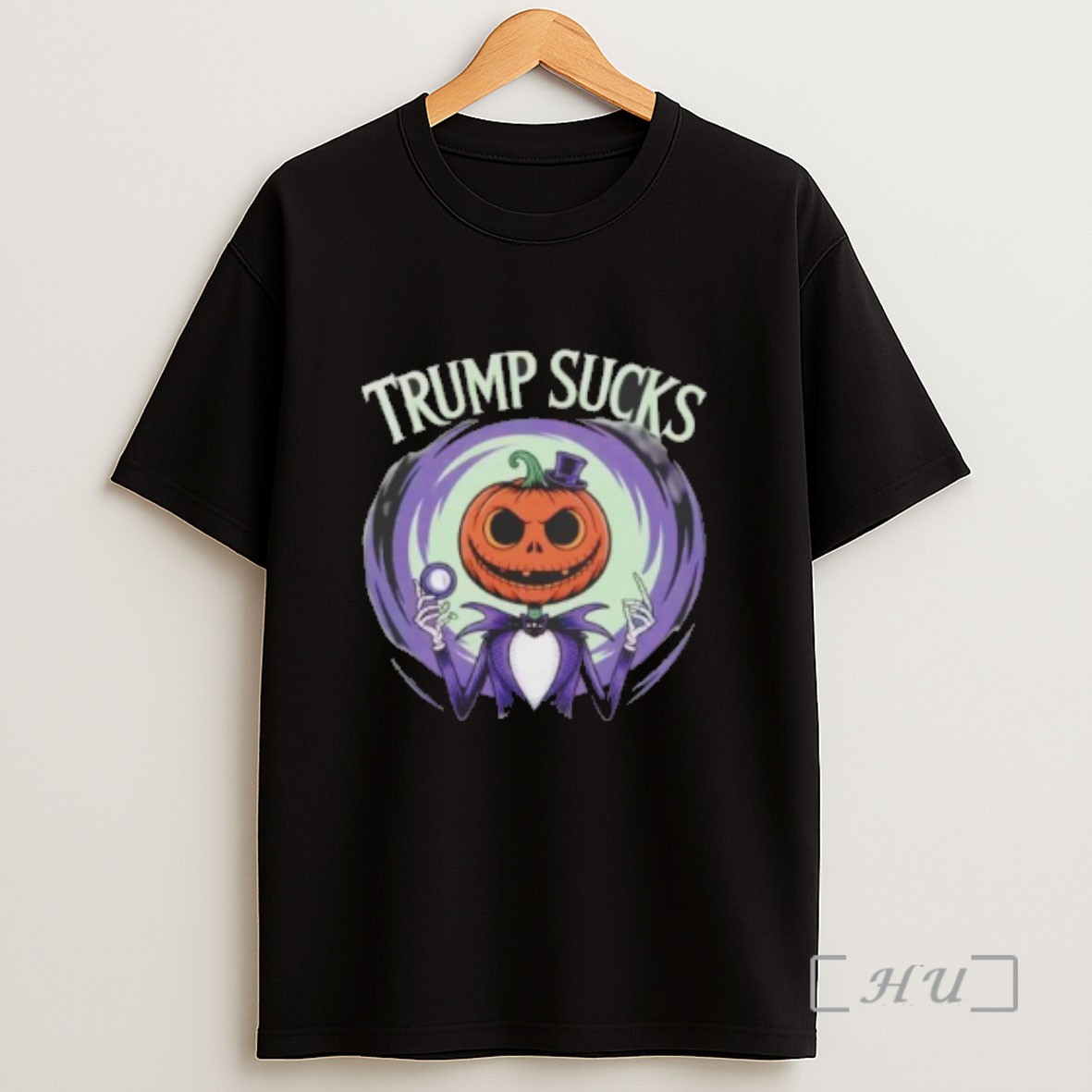 Premium Jack Skellington Halloween Trump Sucks Sweatshirt Tee Shirt