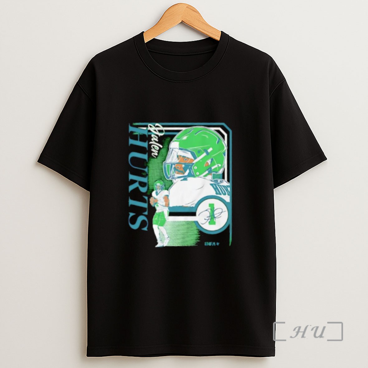 Premium Jalen Hurts Collage Frame Signature Retro Graphic Sweatshirt Tee Shirt