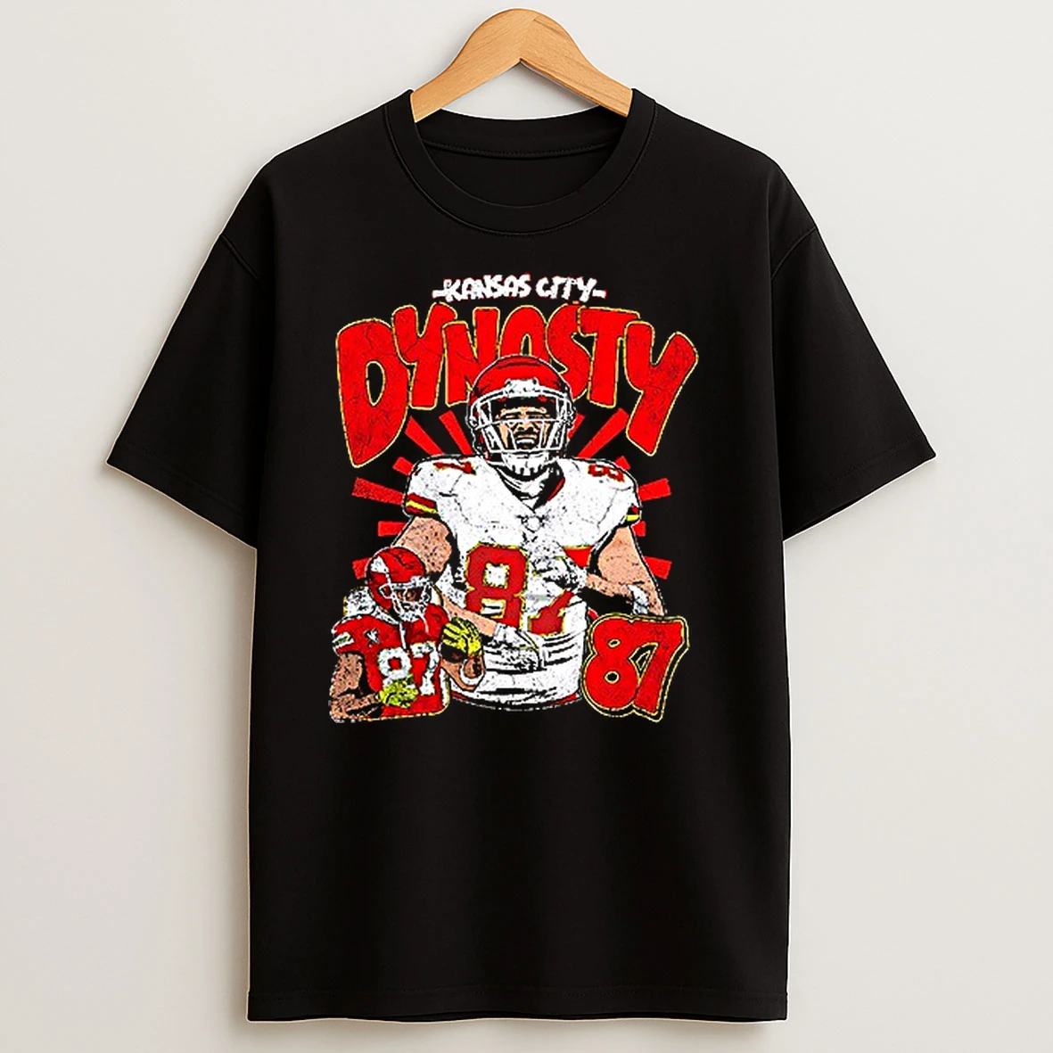 Premium Kansas City Chiefs Travis Kelce Dynasty 87 Art Shirts