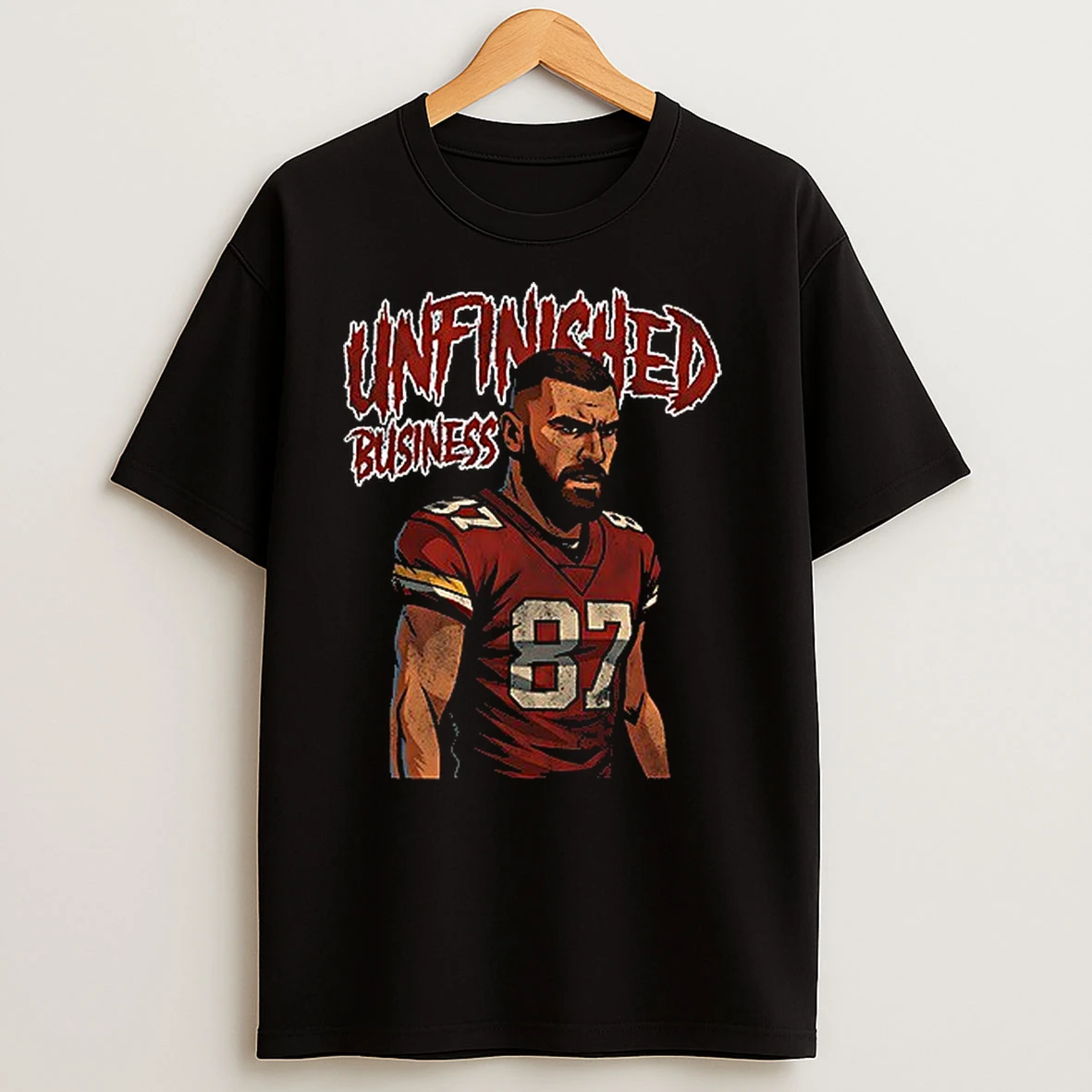 Premium Kansas City Chiefs X Travis Kelce Unfinished Business Art Shirts