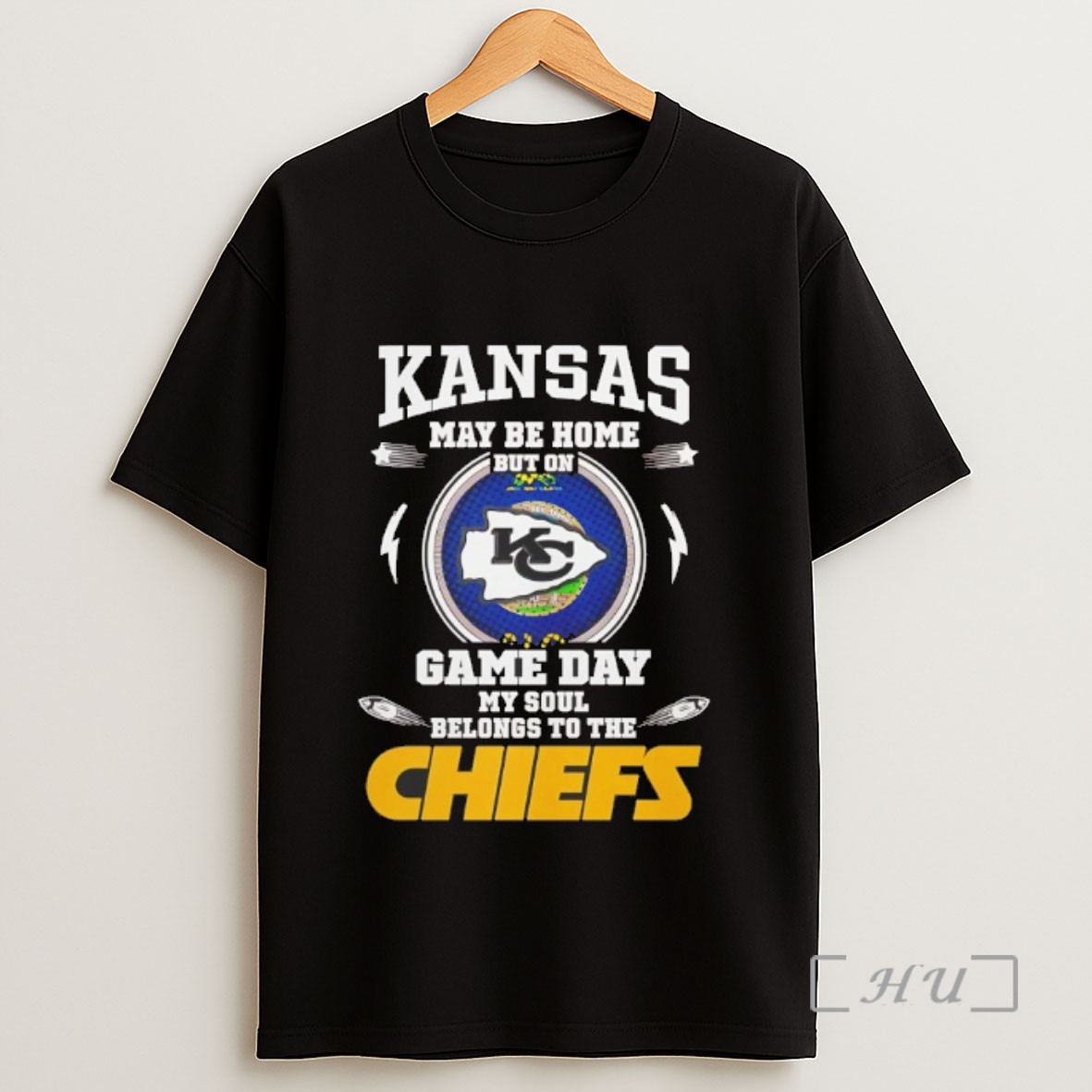 Premium Kansas May Be Home But On Game Day My Soul Belongs To The Chiefs Sweatshirt Tee Shirt
