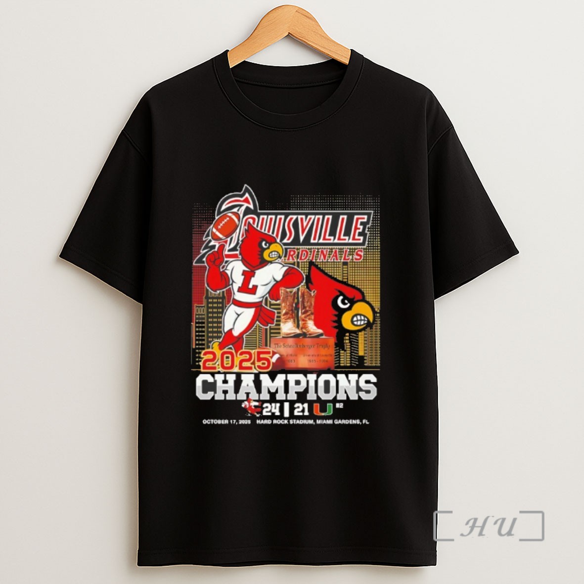 Premium Louisville Cardinals The Schnellenberger Trophy Champions 2025 Sweatshirt Tee Shirt