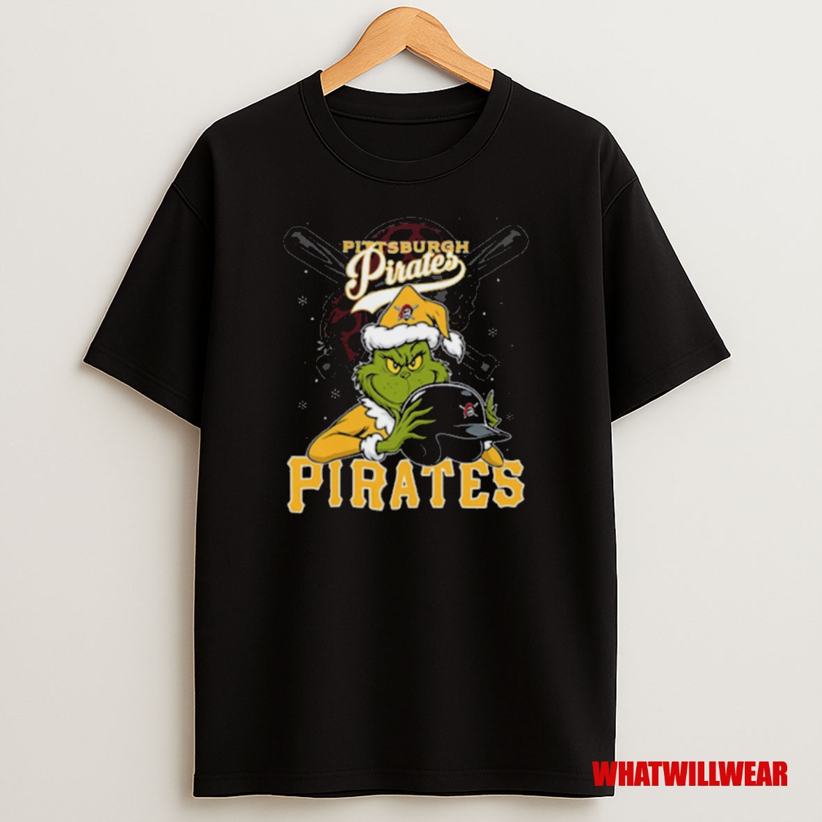 Premium Mlb Pittsburgh Pirates Christmas Grinch Helmets Baseball Logo T Sweatshirt Tee