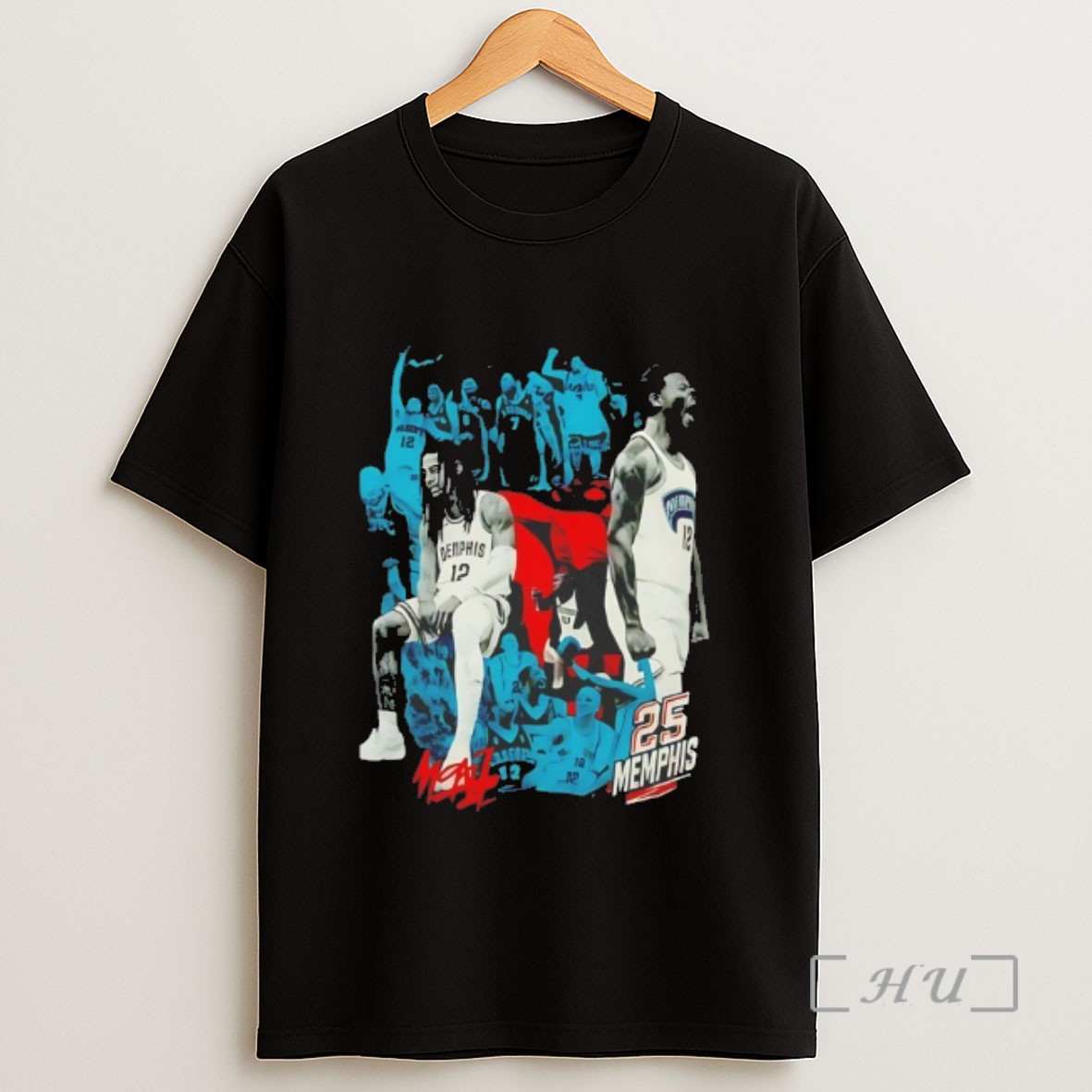 Premium Memphis Basketball Player 25 Tribute Sports Collage Sweatshirt Tee Shirt