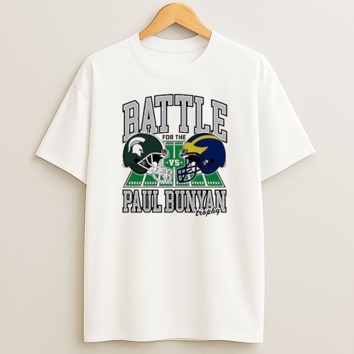 Premium Michigan Vs Michigan State 2025 Battle For The Paul Bunyan Trophy Sweatshirt Tee