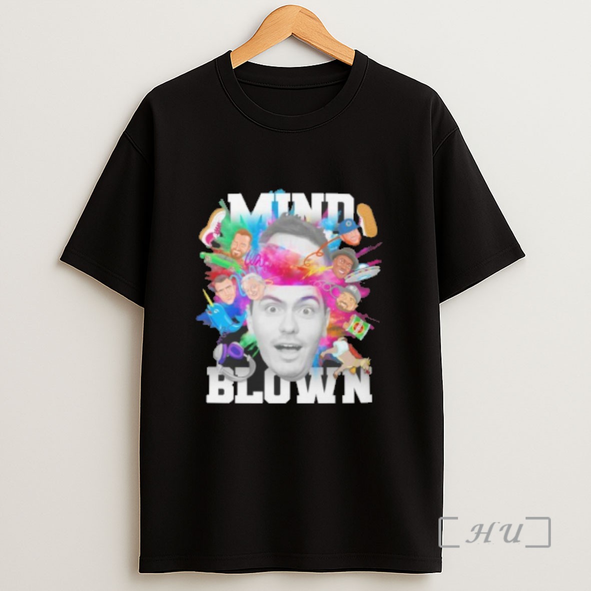 Premium Mind Blown Graphic Sweatshirt Tee Shirt